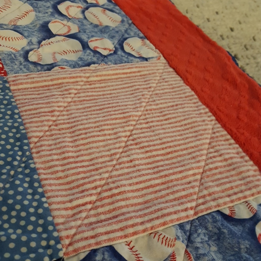 Child's Baseball Print Blanket/Mat. - Picture 8 of 8